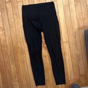 Lululemon size 6 black running tights